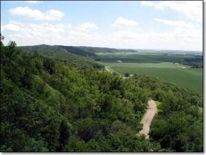Loess Hills: View from Murray Hill between Pisgah & Little Sioux