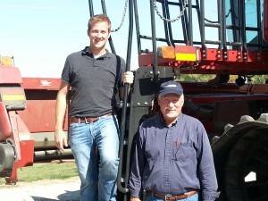 Landon Aldinger is joining his father, Mike, in the family business. Precision Farming Inc. sells Latham® seed and offers Seed-2-Soil® services.