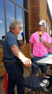 During the tractor ride, Larry Sailer was live on “The Big Show” with WHO Radio farm broadcaster Mark Dorenkamp