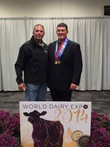 When Lucas Moser stepped into the ring to participate in the judging contest last week at World Dairy Expo – he like his dad – has spent years working for this day with the help of some awesome 4-H coaches.