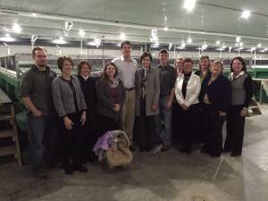 As part of her statewide tour, Lt. Governor Kim Reynolds on Wednesday toured Buckeye Fish Company with a group of women in ag from North Iowa.