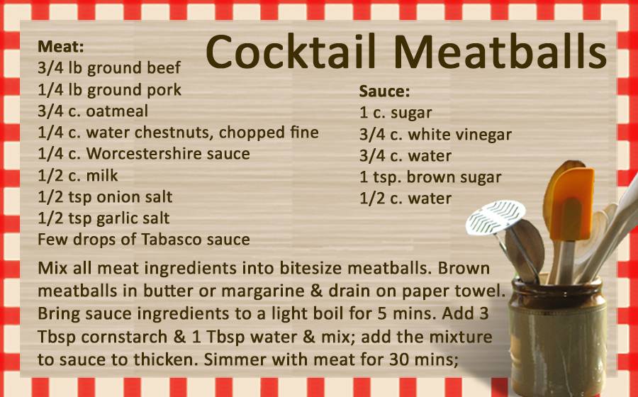 Cocktail meatballs