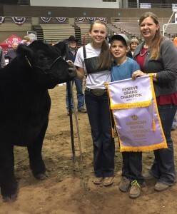 October 2016, Kassidy showed the Reserve Grand Champion market steer at the American Royal in Kansas City. She says it was an awesome experience and such an honor.
