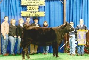 Zach Greiman is pictured here with his Limousin heifer that was also Reserve Champion in the Jr Show at the North American International Livestock Exposition in Louisville, KY. 