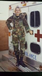 Mindy Miller served as an Air Force medic from 2001 to 2006.