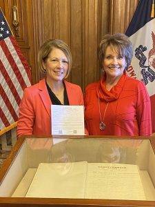 Shannon Latham with Rep. Upmeyer